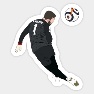 Alisson Becker Last Minute Header Sticker